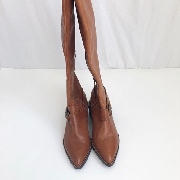 Design Lab Adelienne cognac tall riding boots - Picture 3 of 8